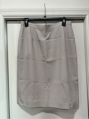 Giorgio Armani Light Gray Pencil Skirt